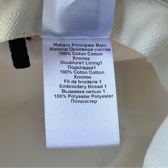 Isabel Marant Women's Ecru Embroidered Logo Haley Bucket Hat Size 57cm/7” $210 - Picture 7 of 8